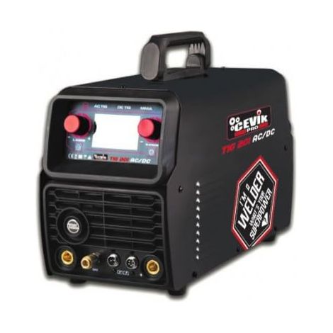 Soudeur Inverter TIG AC/DC + Lift TIG - 200A 30% 230V - Électrodes 4mm - Affichage Digital - Torche TIG, pince, masse, brosse incluses