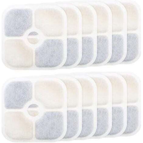 [JAMAIS UTILISÉ] Filtres de fontaine à eau 12 pièces, pour Catit PIXI 43717, Filtre à charbon actif, Haute qualité - Recharge - Filtres de fontaine pour animaux de compagnie - Fontaine pour chat - Fon (1/4)