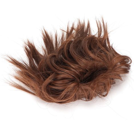 Chignon Dénoué Faux Cheveux Élastique Queue de Cheval Extensibilité Coiffure Femme Q17-10 (1/5)