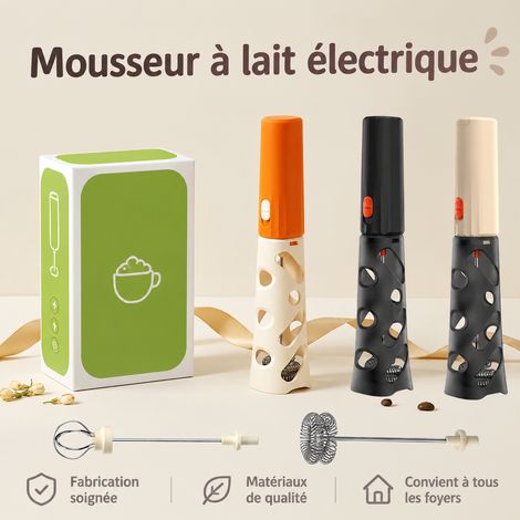 Mousseur à lait électrique C1 vertical émulsionneur café cappuccino et batteur compact 5 g – Livraison gratuite (1/5)