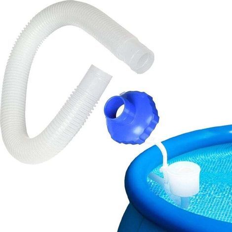 Tuyau de skimmer de piscine hors-sol et adaptateur pour skimmer de piscine - Accessoires de rechange - Outil de nettoyage durable et réutilisable pour nettoyeur de piscine (1/4)