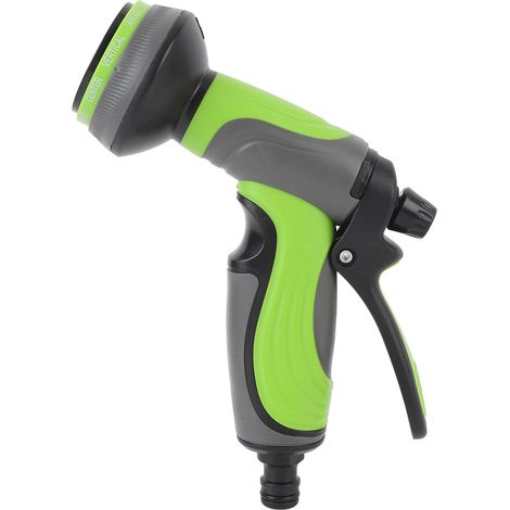 Pistolet d'arrosage en ABS et TPR, 10 modes réglables, haute pression, pour le jardinage, l'entretien de la pelouse et le nettoyage de la voiture. (1/5)