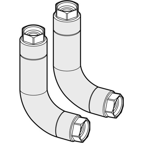 Anschluss-Set für WWP L9, 12, 18 AD(R) bestehend aus 2 vorgebogenen und - 50900102592 von Weishaupt