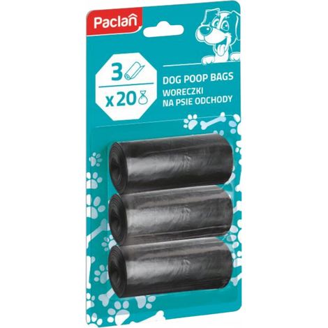 Paclan Doggy Bogs sacchetti per escrementi di cane 3x20 pezzi 134400 (1/2)