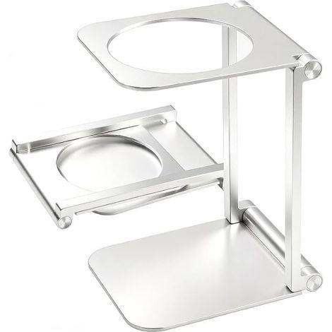 Aluminium Folding Coffee Machine Stand stand. travel accessory for home, office and camping. (1/5)