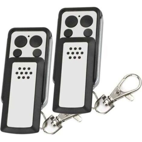 Commande à distance - 2 Boutons à clapet- Compatible avec la plupart des motorisations avidsen, XU, Grise, Autonomie de 2 ans - 114253 - (1/4)