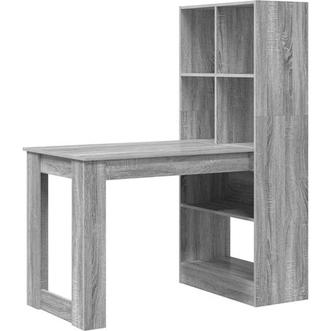 Maison Exclusive - Schreibtisch Graues Sonoma 122 x 67 x 145 cm H