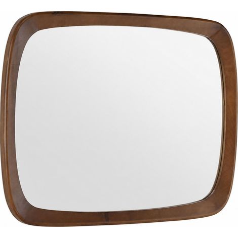 Miroir en bois de bouleau brun - Brun (1/4)