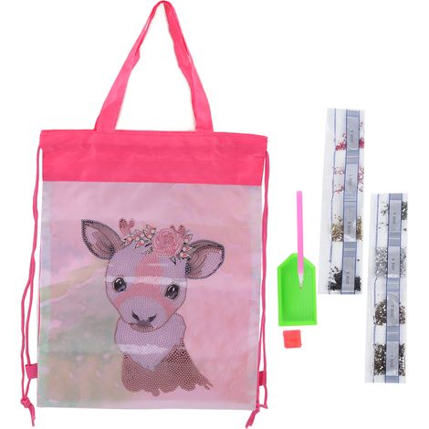 Backpack Bag WearResistant Large Capacity Rhinestones Painting with Drawstring Home Storage Tool(AA805 ) (1/5)