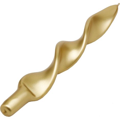 Candela Natalizia Fiamma Oro per Interni ed Esterni h 27 cm 12 pezzi