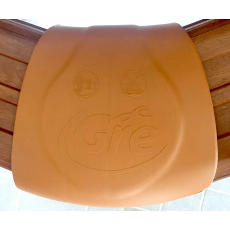 Protezione bordo piscina stretta in pvc Gre color legno