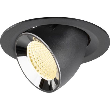 Spot encastré Numinos Gimble M noir/chrome 3000K - 40 deg - 1009564