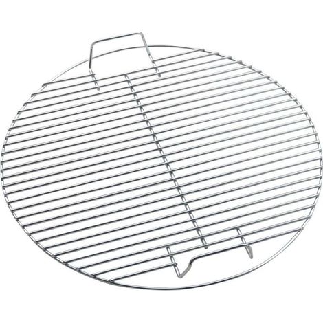 Grille de barbecue circulaire en acier inoxydable 44,5 cm - conception arrondie pour cuisson uniforme - usage intérieur et extérieur (1/4)