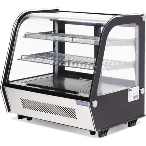Vitrine réfrigérée de comptoir noire Série G 120L - Polar (1/5)