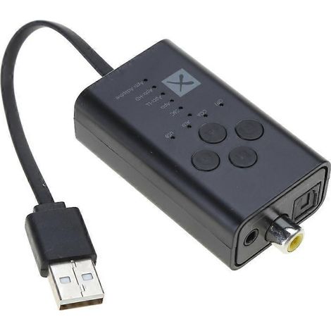 Émetteur Audio 5.2 Compatible 3.5mm USB AUX avec aptX, Fibre Optique et Coaxial (1/5)