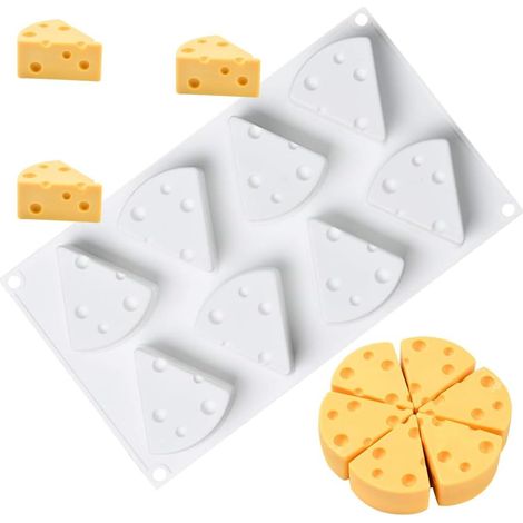 Moldes de silicona, moldes de espuma, moldes de silicona para pasteles, moldes para hornear en 3D, gofres de chocolate y queso (1/4)