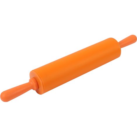 Orangefarbenes Silikon-Nudelholz für Küche und Bäckerei (1/5)