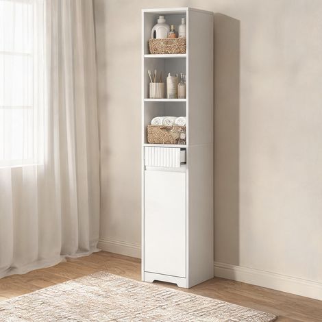 Armoire de rangement blanc 33 x 30 x 172 cm (1/5)