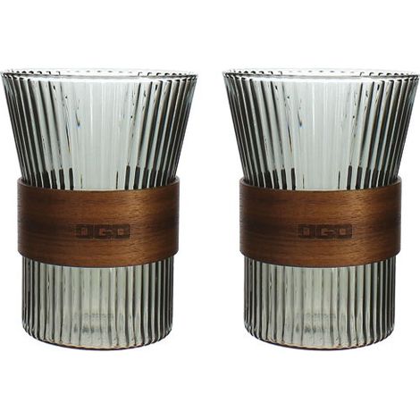 Lot de 2 tasses en verre 325ml, KARL