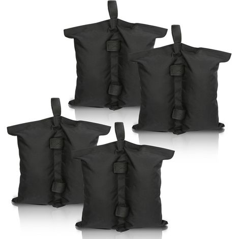 SWANEW 4X Gazebo peso borse Oxford 600D Super vettore sacchi di sabbia impermeabile per tenda Gazebo all'aperto nero (1/5)