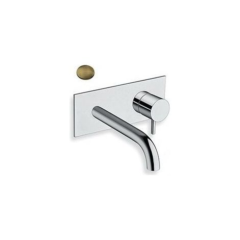 LAVABO MURAL TRIVERDE AVEC PLAQUE BEC 18 CM VIEUX BRONZE EX TV276 - CRISTINA ONDYNA TV25692 (1/2)