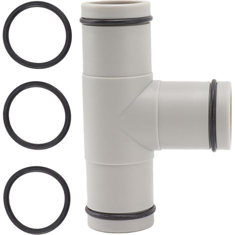 Valve Piston Tuyau Forme T 1.25" – Plastique Double Fente pour Piscine Hors Sol, Contrôle Débit Précis pour Pompe Filtration Eau (1/5)