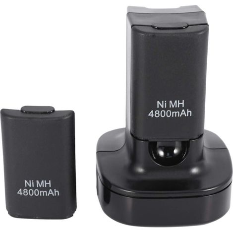 Station D'Accueil A Double Chargeur Avec 2Pcs 4800Mah Batterie Rechargeable Led De Charge Pour Le Controleur 360 Prise Eu (1/5)