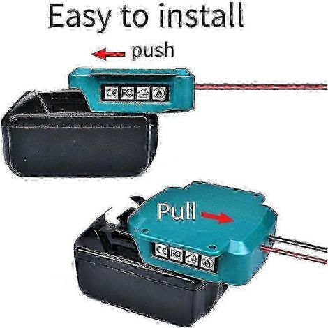 Adaptateur compatible avec 18 piles, avec connecteur de faisceau de câbles et fusible compatible avec 12 voitures jouets électriques. (1/4)