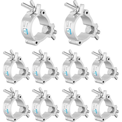 Pince De Treillis - 10 Pièces - Aluminium - Charge 100kg - Pour Tube 48-52mm - Éclairage Scène (1/5)
