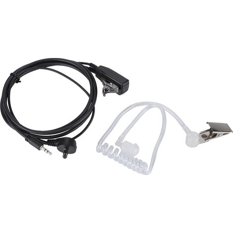 Écouteur intra-auriculaire avec prise jack 2,5 mm et bouton PTT pour talkie-walkie MT200