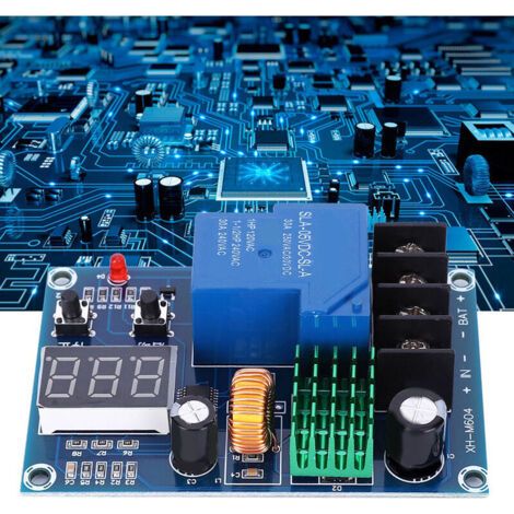 Carte de protection du module de contrôle de charge de batterie XH M604 DC 6-60V, utilisée pour la mise hors tension automatique pendant la charge. (1/3)