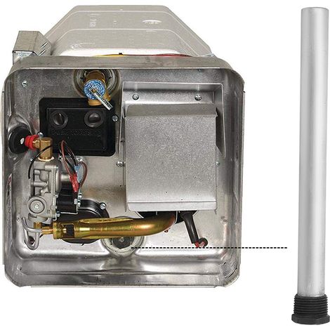1 tige d'anode en alliage de magnésium anticorrosion pour chauffe-eau, filetage NPT3/4, 21 x 300 mm (1/5)