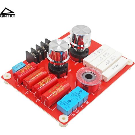 Hochwertige passive Frequenzweiche mit einstellbarem Hochtöner für Autolautsprecher und Audiosysteme – digitale Audioelektronik (1/4)