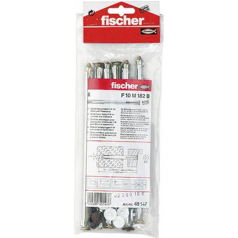 Fischer 6x  tassello telaio  finestra F  10 M  182 B  sacchetto -  49147
