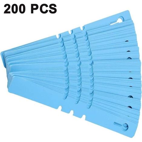 Lot de 200 supports à plantes réglables en plastique bleu (1/5)