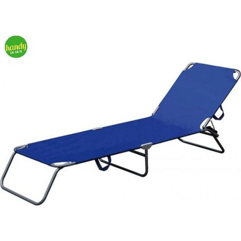 FU-011 Sdraio lettino prendisole SAND da spiaggia piscina campeggio giardino pieghevole 190x58x27 Blu (1/3)