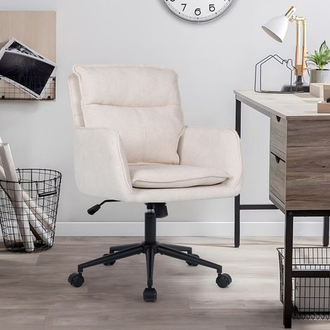 HOME DELUXE - Bürostuhl aus Webstoff CORA - Beige Farbe Beige Bürostuhl Stoff Home Office (1/5)