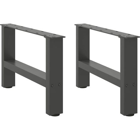 Maison Exclusive - Couchtischbeine Anthrazit 2 Stk. 50x(30-31) cm