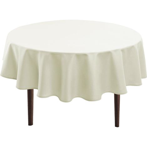Nappe ronde 180cm hydrofuge et antisalissure en polyester
