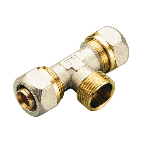 RACCORDO A T MASCHIO SERIE INS PER MULTISTRATO- 16 x 1/2 x 16- TIEMM- pezzi 1