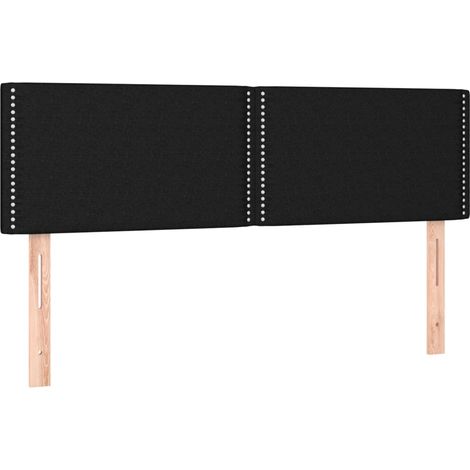 Maison Exclusive - Kopfteile Schwarz 144x5x78/88 cm Stoff