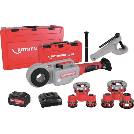 Gewindeschneidkluppen-Garnitur SUPERTRONIC® 1250 elektrisch 7-teilig Rothenberger