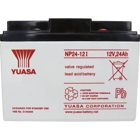 [NEUWERTIG] B-Ware Yuasa Bleiakku Akku Batterie 12 V 24 Ah Blei Vlies Agm 166 X 125 X 175 Mm