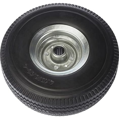 Vigor Blinky 59704-40 Ruota per Carrelli Piena Antiforatura Schiuma Poliuretanica Diametro 250mm Larghezza 80mm Foro 20mm Interasse 74mm Cuscinetti a Rulli 1.63 Kg (1/4)