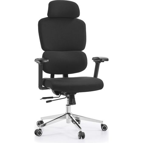 Bürostuhl / Drehstuhl ERGOMY F2 Stoff schwarz hjh OFFICE (1/5)