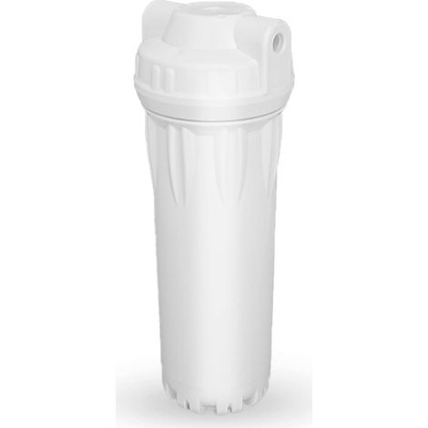 Boîtier de filtre à eau 10" pour système d'osmose inverse, entrée et sortie 1/4", double bague d'étanchéité