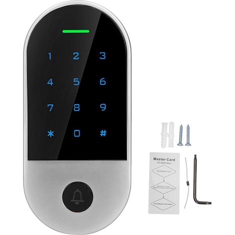 Contrôle d'accès Bluetooth avec lecteur RFID 125KHz, compatible TUYA, IP66, rétroéclairage, carte d'identité et mot de passe, protocole Wiegand26‑44, application mobile. (1/5)