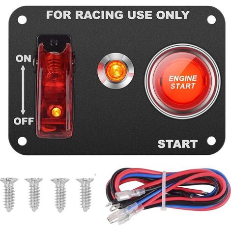 DC12V 20A/50A Universal Tableau de commutation automatique pour voiture de rénovation Interrupteur d'allumage + Interrupteur à bascule avec voyant de contrôle (1/5)
