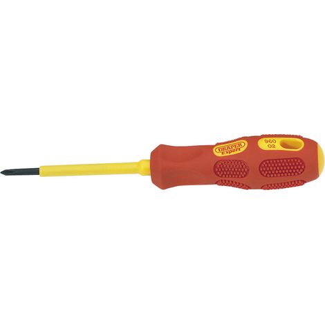 Draper 69224 Draper Expert VDE Approved Fully Insulated Cross Slot Screwdriver, No.0 x 60mm (Sold Loose) (1/5)