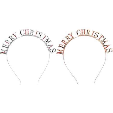 piezas Diadema de aleación con letras de diamante navideñas para (1/5)